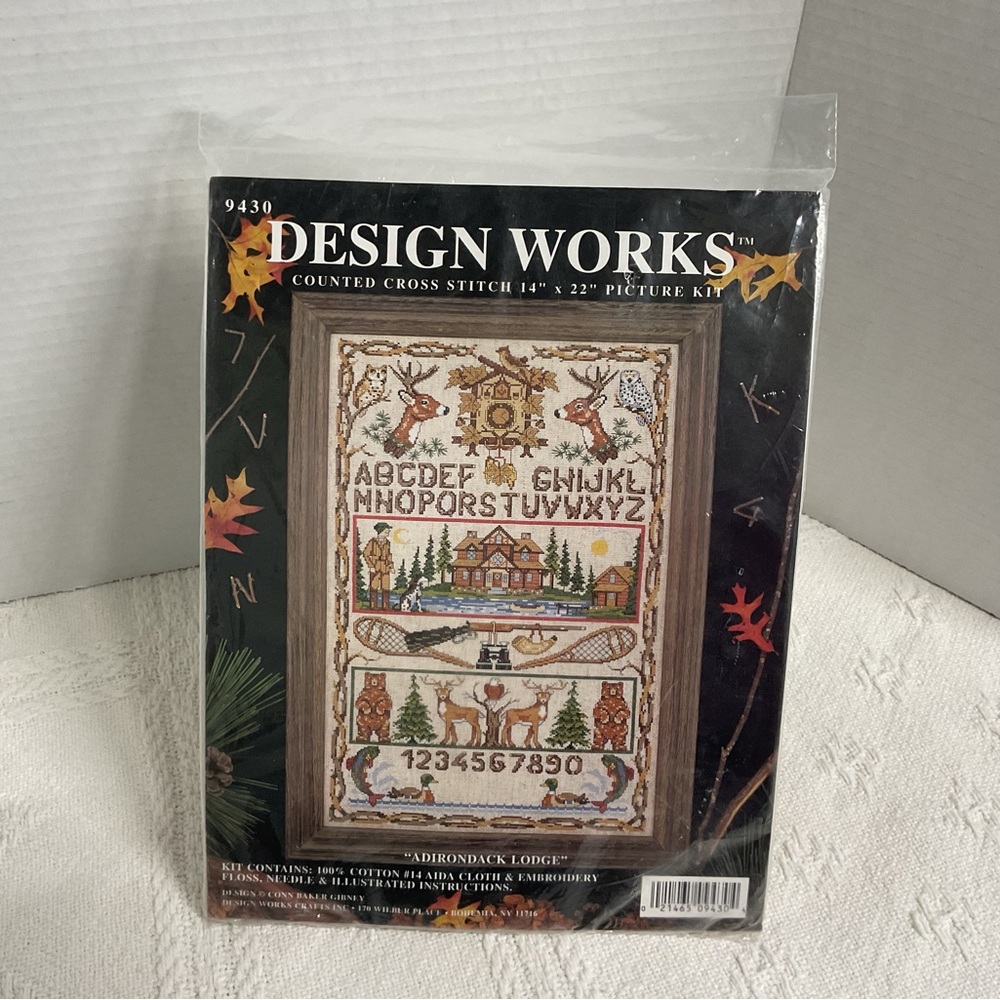 Design Works “Adirondack Lodge”
Cross Stitch Kit includes